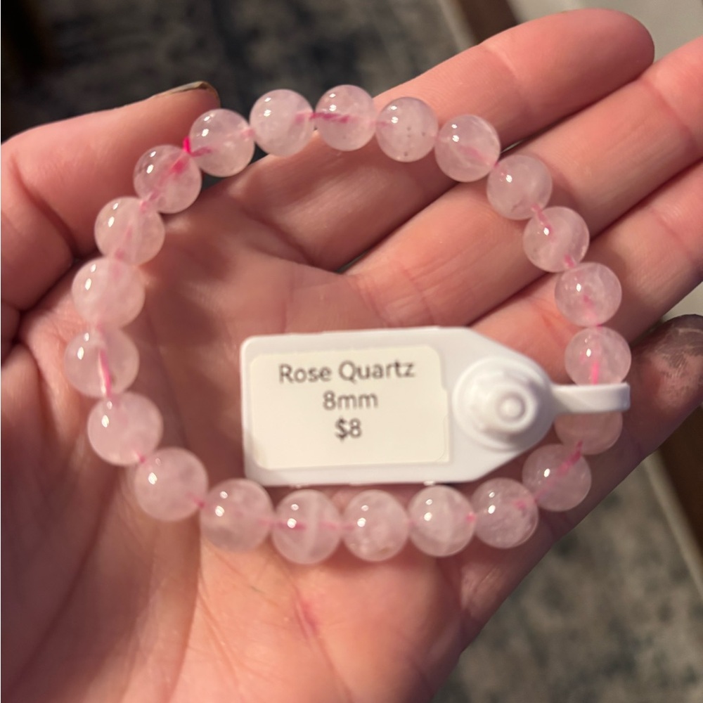 Rose Quartz Beaded Bracelet